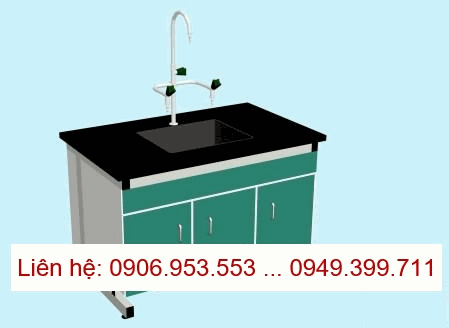 Bàn thí nghiệm có bồn rửa – Sink bench phòng thí nghiệm Model: WBS-12